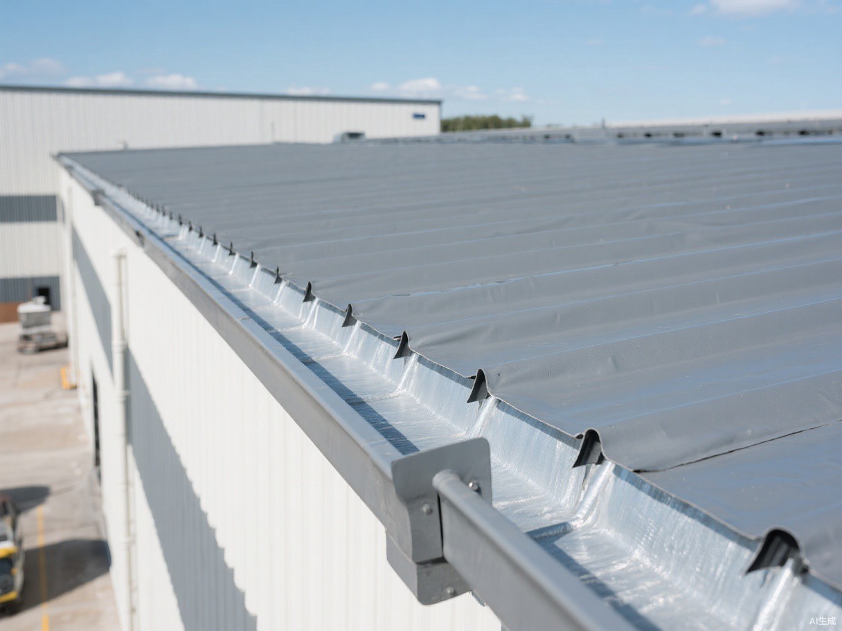 Box gutter waterproofed